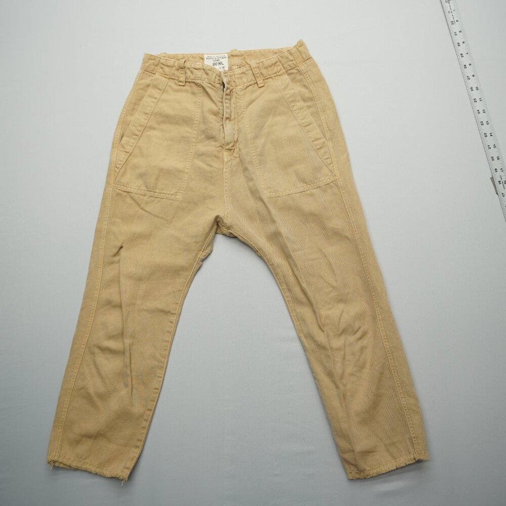 Nili Lotan Luna Pants Drop Crotch Linen Blend Trousers Size 0 - Picture 2 of 11
